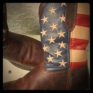 Durango Rebel Patriotic Stars/Stripes Boots Mens 8